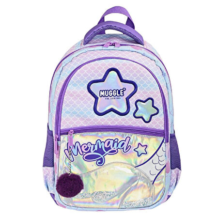 Muggle 3 Bölmeli Mermaid Okul Sırt Çantası + Kalemlik