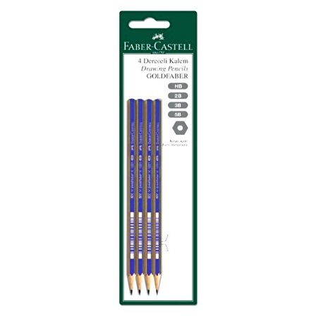 Faber-Castell Goldfaber Dereceli Kalem Çizim Seti 003 Blister (HB-2B-3B-5B) 4 Adet 
