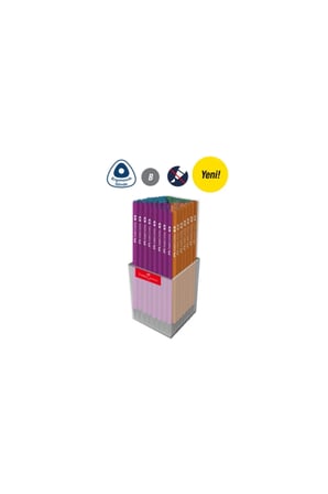 Faber-castell Kurşun Kalem Siyah Lata Neon Yuvarlak B (72 Li Paket) 5244000009