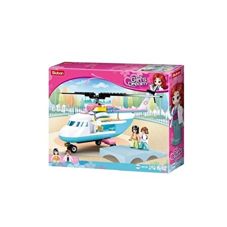 SLUBAN B0798 SLUBAN GIRLS DREAM HELİKOPTER LEGO 163 PARÇA