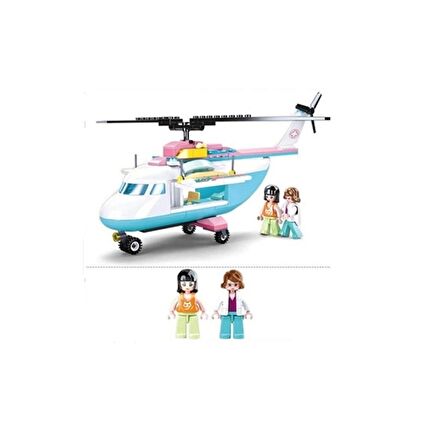 SLUBAN B0798 SLUBAN GIRLS DREAM HELİKOPTER LEGO 163 PARÇA