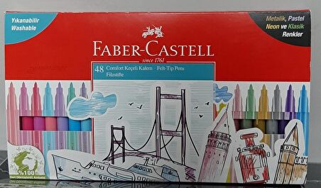 Faber-Castell Comfort Keçeli Kalem Maxi Set, 48li