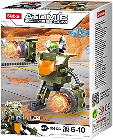 Sluban Atomic Storm Space Uzay Robotu 6in1