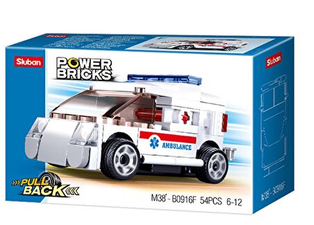 Sluban Power Bricks Çek Bırak Ambulans