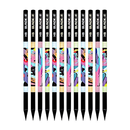 Adel Blackline Pastel HB Kurşun Kalem 12 Adet