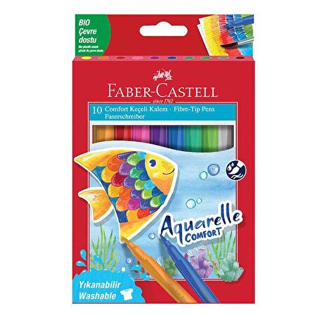 Faber Comfort Keçeli Kalem 10 Renk Aquarelle 5062000020000