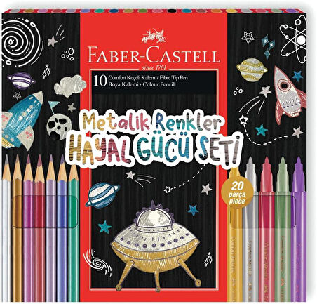 Faber Castell Hayal Gücü Seti Uzay 20'li, Boya Kalemi Seti