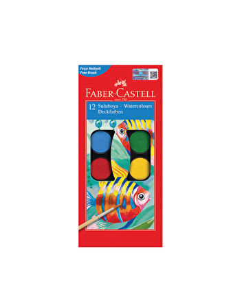 Faber-Castell Sulu boya 12 Renk Büyük Boy