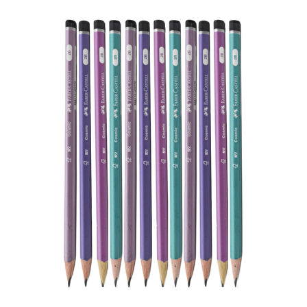Faber-Castell Cosmic 2B Üçgen Gövdeli Kurşun Kalem 12 Adet 16869