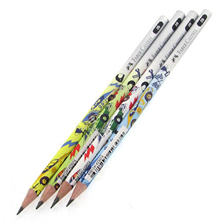 Faber Castell Arabalar Kurşun Kalem 2B - 6 adet