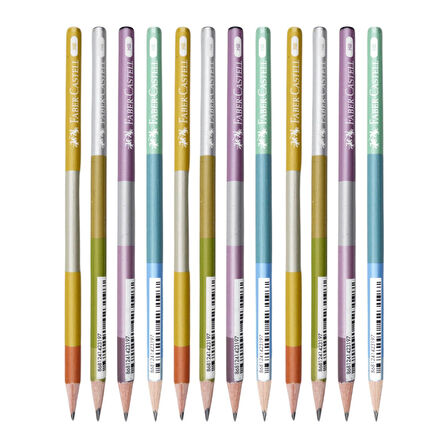 Faber-Castell Patch Desenli HB Kurşun Kalem 12 Adet 16883