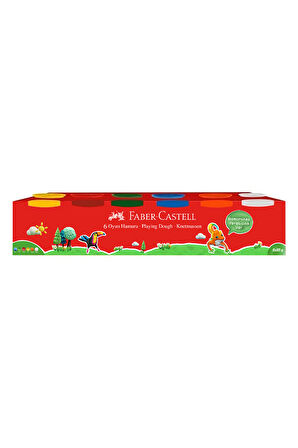 Oyun Hamuru 6 Renk,6x85 gr,Klasik Renkler,Yumuşak Hamur,Eğlenceli Hamur Seti
