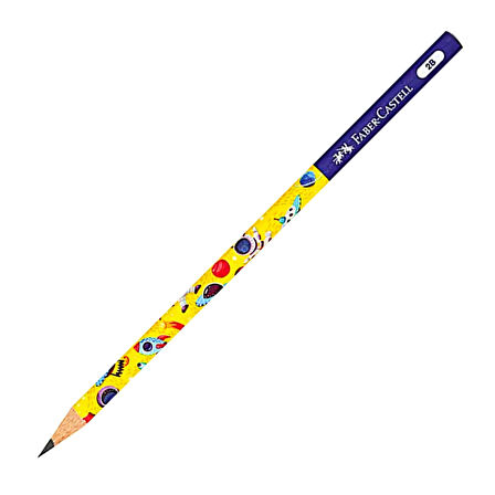 Faber-Castell Uzay Macerası 2B Yuvarlak Kurşun Kalem 1 Adet