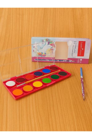 FABER CASTELL UNİCORN BÜYÜK BOY SULUBOYA 12Lİ+1 KURŞUN KALEM