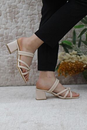 Mehmet Mete 124 Topuklu Fashion Kadın Terlik