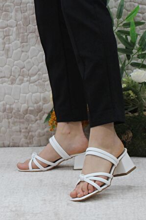 Mehmet Mete 124 Topuklu Fashion Kadın Terlik