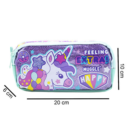 Muggle 2 Bölmeli Always Happy Kalemlik (MU-5814)