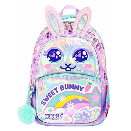 Muggle 2 Bölmeli Bunny Okul Çantası + Termoslu Beslenme Çantası + Kalemlik