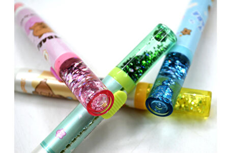 Mikro Capybara High Sürgülü Silgi Simli (ER-4578) 4 Adet