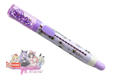 Mikro Anime Vibe Uzun Sürgülü Silgi Simli (ER-4581) 4 Adet