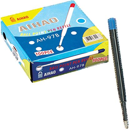 Aihao Tükenmez Kalem Yedeği Parker Tipi Plastik Mavi