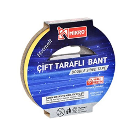 Mikro Çift Taraflı Bant 24Mmx25Mt - 3 adet