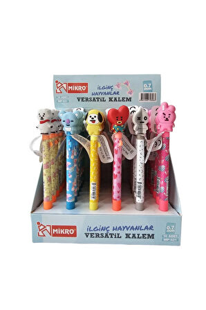 BT21 Karakterli 0.7 mm Uçlu Versatil Kalem (6 Adet)