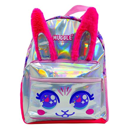 Muggle 2 Bölmeli Bunny Pembe Anaokulu Sırt Çantası (MU-7662)