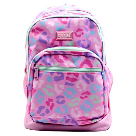 Muggle 4 Bölmeli Prapan Pembe Okul Sırt Çantası (MU-0242)
