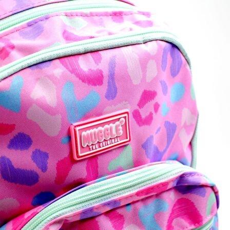 Muggle 4 Bölmeli Prapan Pembe Okul Sırt Çantası (MU-0242)