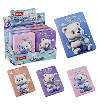 Mikro Puffy Pf-20 Cute Bear Gırl Not Defteri