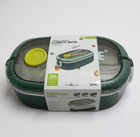 MS-06 304 Paslanmaz Çelik Geniş Tek Bölmeli Yemek Kabı 750 ml