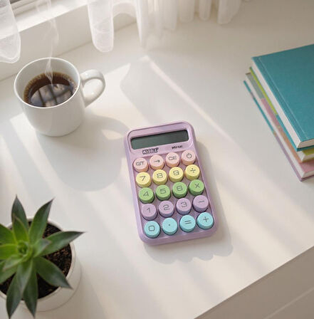 Mu-541 10 Haneli Hesap Makinesi Mor Renk