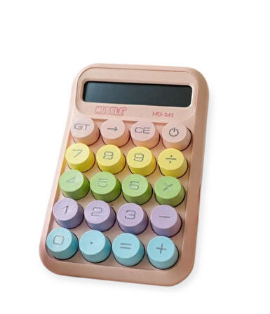 Mu-541 10 Haneli Hesap Makinesi Pempe Renkli