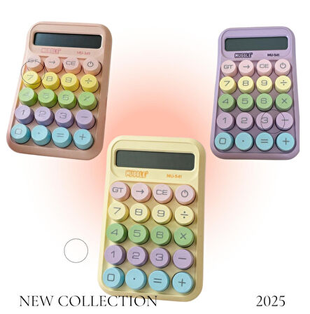 Mu-541 10 Haneli Hesap Makinesi Pempe Renkli