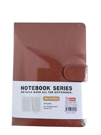 Mikro Mg-06 Magnteli Not Defteri Düz Renkler