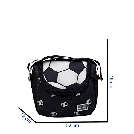 Muggle Silver Football Tek Bölmeli Termoslu Beslenme Çantası (MU-5875)