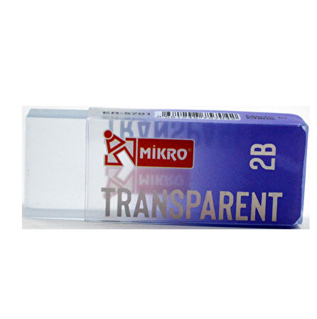 Mikro Büyük Boy Transparent Şeffaf Silgi 1 Adet Er-5701