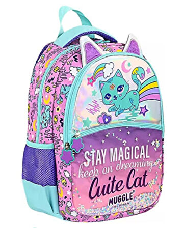 Muggle Sweet Cat Anaokulu Çantası Mu-9096 ve Tatil Kitabı 9786054757374