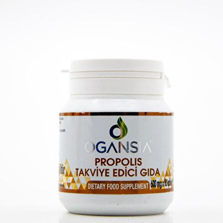 Organsia PROPOLIS Vitamin TAKVİYE EDİCİ GIDA 60 Tablet 600mg