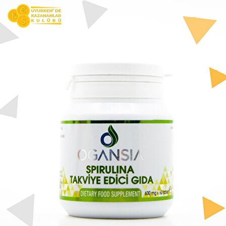 Organsia SPIRULINA Vitamin Tablet TAKVİYE EDİCİ GIDA 60 Adet