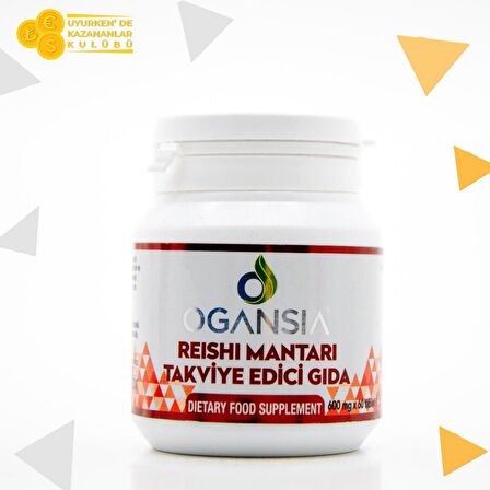 Ogansia REISHI MANTARI 60 Adet TAKVİYE EDİCİ GIDA Yeni Formül