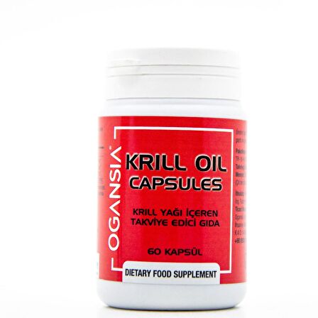 KRILL OIL Ogansia Kapsül Kril Yağı İçeren TAKVİYE EDİCİ GIDA