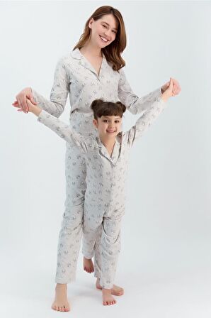 RolyPoly Relax Bejmelanj Kız Çocuk Gömlek Pijama Takımı