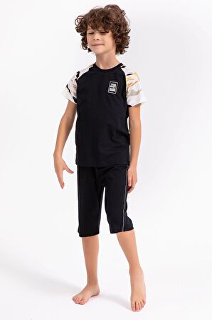 Rolypoly Infnty Siyah Erkek Çocuk Bermuda Takım
