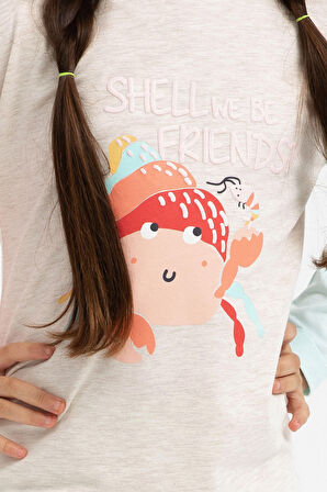 Rolypoly Shall We Be Friends Kremmelanj Kız Çocuk Pijama Takımı