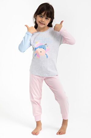 Rolypoly Shall We Be Friends Karmelanj Kız Çocuk Pijama Takımı