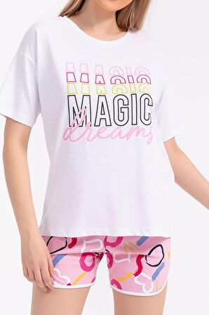 Rolypoly Magic Dream Beyaz Kadın Şort Takım