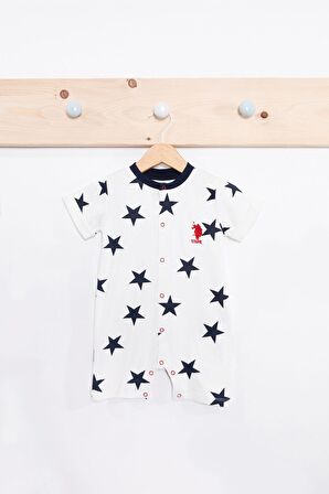 Stars Krem Erkek Bebek Tulum