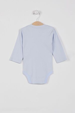 U.S. Polo Assn Lisanslı Açık Mavi Kız Bebek Uzun Kol Body Zıbın